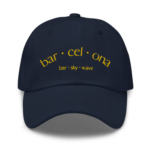 Gorra barcelona barskywave blava. Catalan Words, samarretes i productes en català.