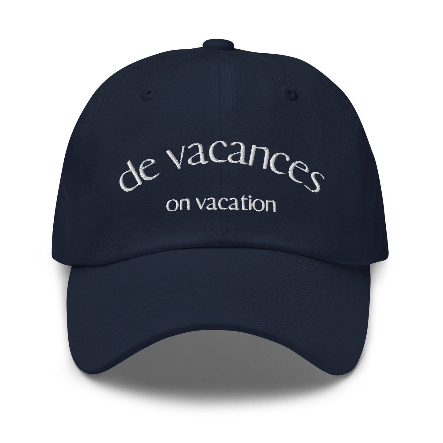 Gorra de vacances / on vacation.