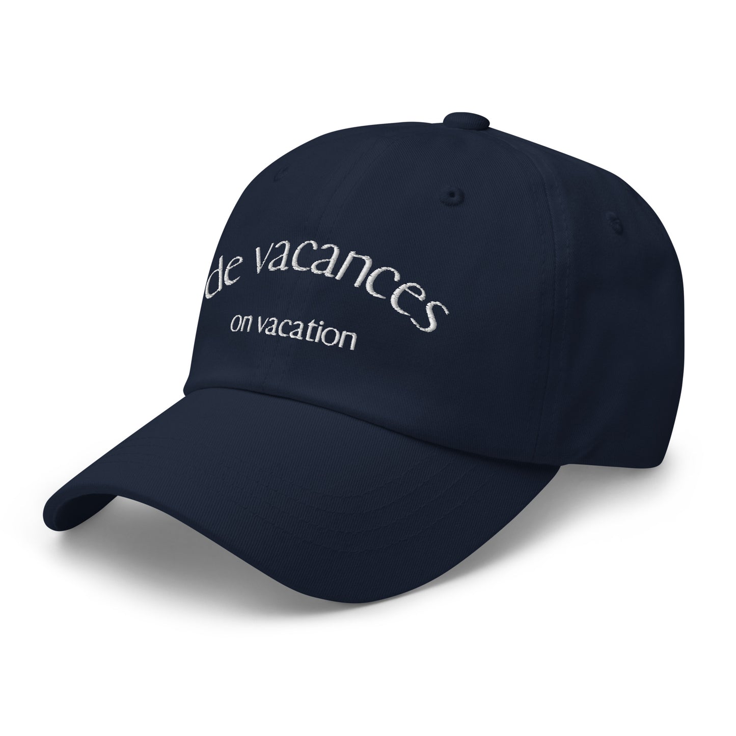 Gorra de vacances / on vacation.