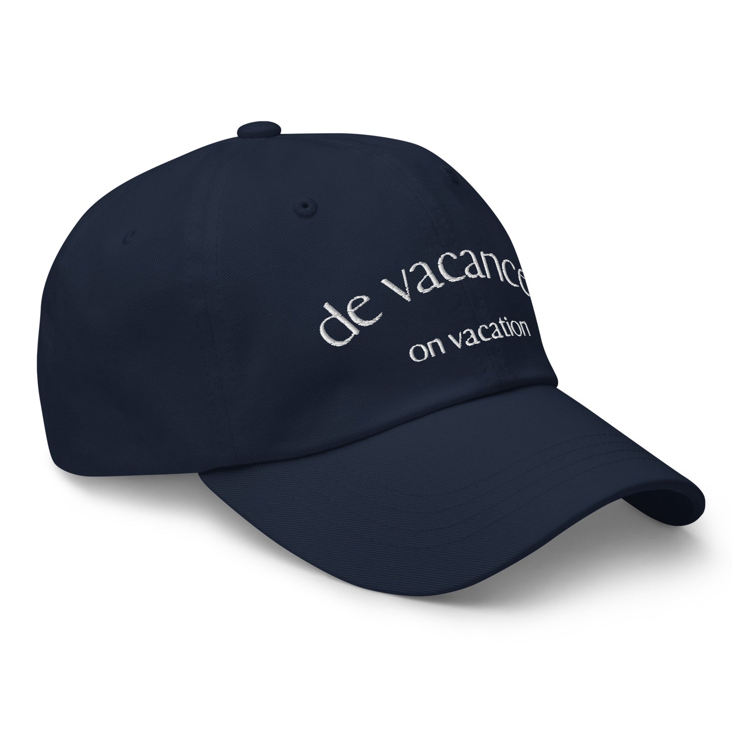 Gorra de vacances / on vacation.