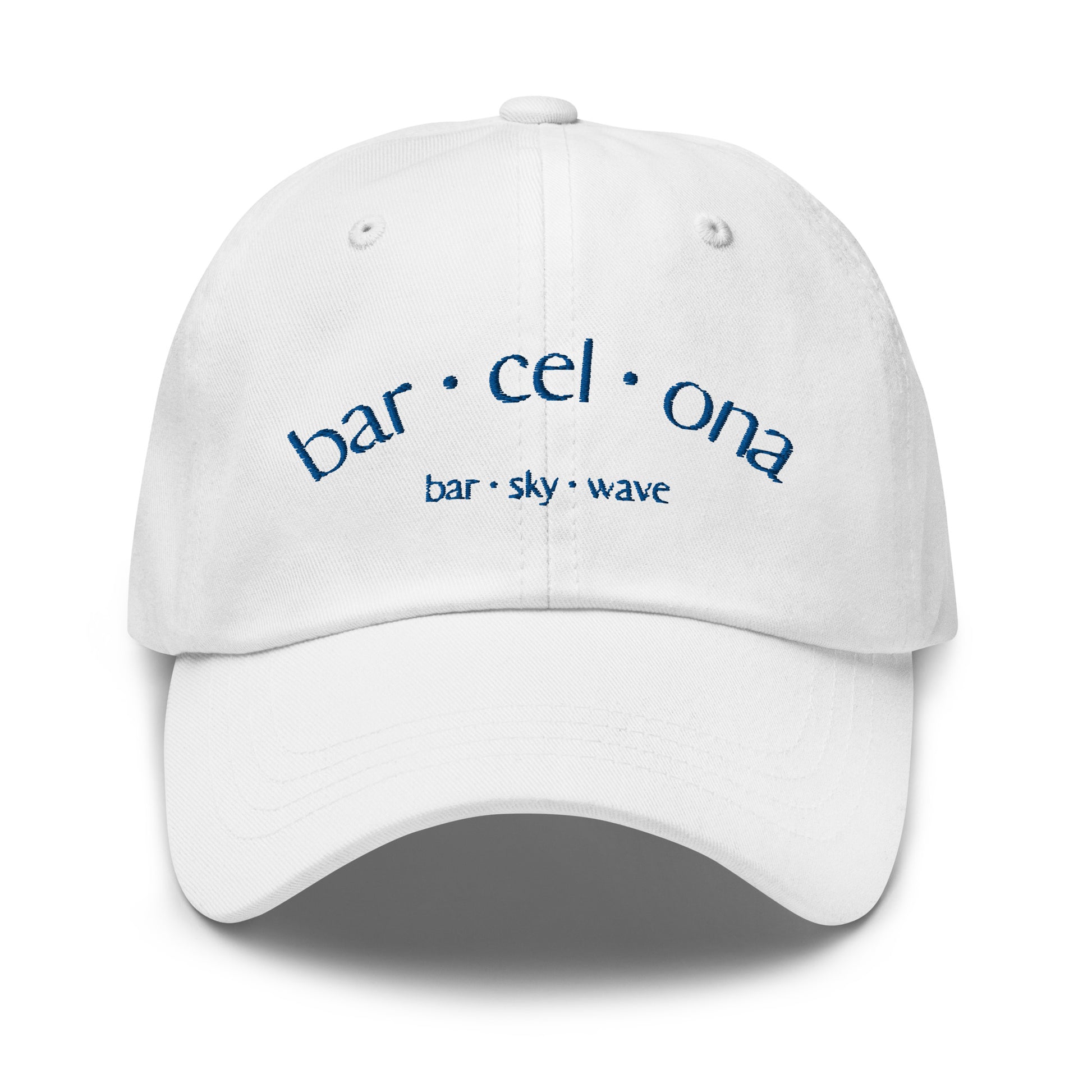 Gorra barcelona barskywave blanca. Catalan Words, samarretes i productes en català.