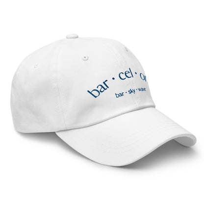 Gorra barcelona barskywave blanca. Catalan Words, samarretes i productes en català.